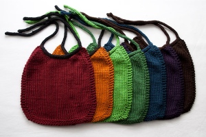 I love these colourful bibs and you can embroider on them too.