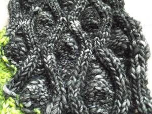 Reverse of scarf